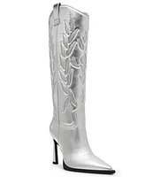 Steve Madden Women's Kinzee-r Stiletto Western Tall Dress Boots