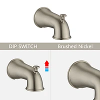Classic High Pressure Single Handle 7 Function Rain Shower Head With Handheld Shower With Tub Spout