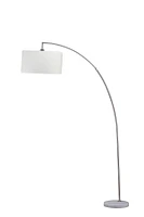 78" Silver Arch Floor Lamp With Kd Shade with Double Box (1 Piece)