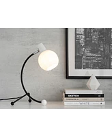 Streamdale Furniture Eileen Contemporary Task Lamp Metal and White Plastic Shade by LumiSource