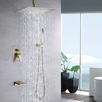 10 Inch Shower System With Rain Shower Faucet Sets