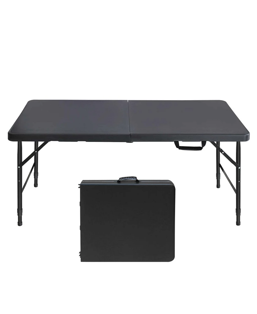 Simplie Fun 4FT Portable Folding Table Indoor&Outdoor Maximum Weight 135Kg Foldable Table For Camping