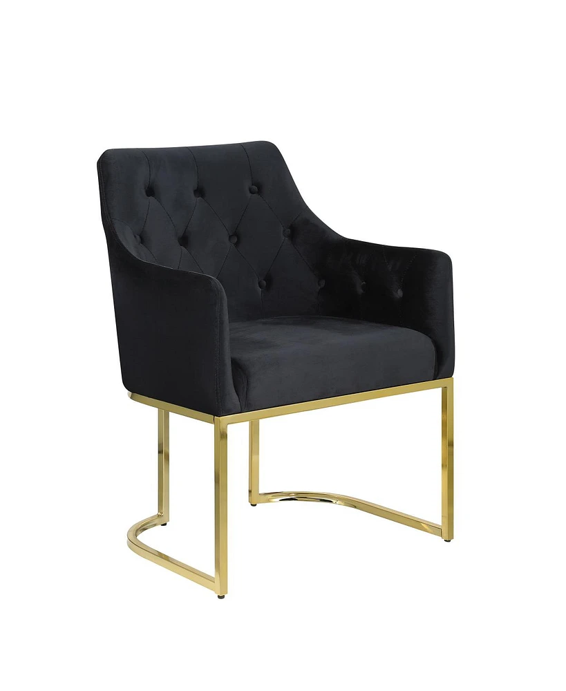 Streamdale Furniture Opulent Jewel-Toned Armchair with Gold Accents