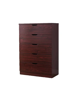 Simplie Fun Utility Cabinet Mahogany