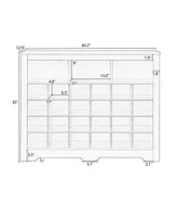 Streamdale Furniture Sleek 24 Shoe Cubby Console & Sideboard