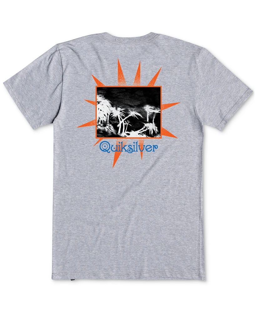 Quiksilver Men's Grey Days Regular-Fit Logo Graphic T-Shirt