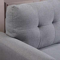 35" Modern Living Room Armchair Linen Upholstered Couch Furniture For Home Or Office