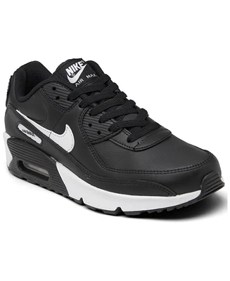 Nike Big Kids Air Max 90 Leather Running Sneakers from Finish Line