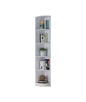 Simplie Fun Bookcase Corner White