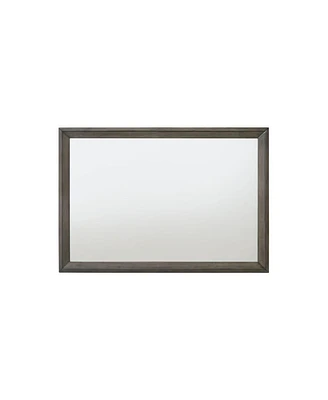 Streamdale Furniture Escher Mirror, Gray Oak