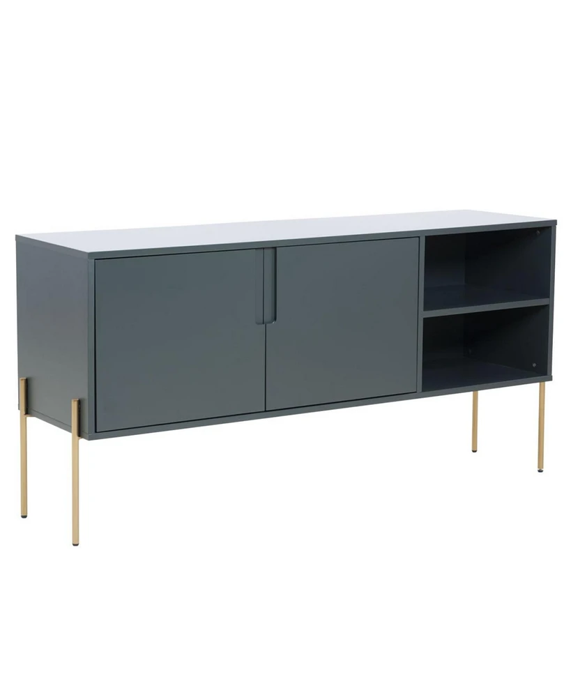Simplie Fun Combo Mid Century Sideboard Buffet Table Or Tv Stand With Storage For Living Room Kitchen