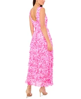 Vince Camuto Women's Floral Ruffled Tiered Maxi Dress