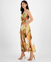 Sam Edelman Women's Printed Palm Sleeveless A-Line Dress