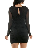 City Studios Women's Cut-Out Twist-Front Mini Dress