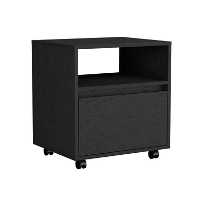 Simplie Fun Nightstand Munyochi, One Drawer, Wengue Finish