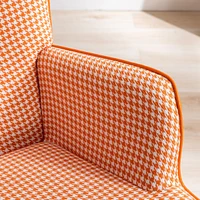 Soft Houndstooth Rocking Chair for Nursery