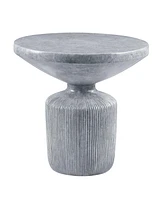 Simplie Fun Laddie End Table, Weathered Gray Finish