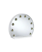 Simplie Fun Alma Accent Mirror, White Finish