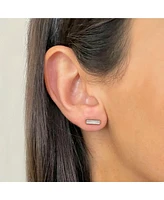 The Lovery Mother of Pearl Bar Stud Earrings