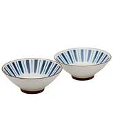 Tabletops Unlimited 8" Stoneware Ramen Noodle Bowls, Set of 2