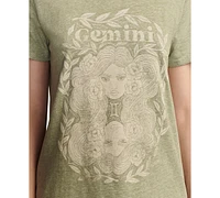 Lucky Brand Women's Celestial Gemini Graphic T-Shirt