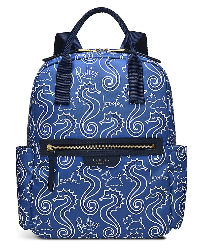 Radley London Finsbury Park Seahorse Medium Ziptop Backpack