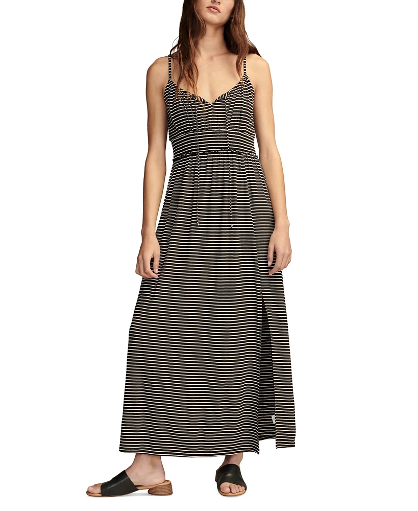 Lucky Brand Women's Sandwash Striped Smocked-Waist Dress