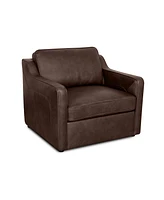 Rutherford Home Bari 36" Leather Swivel Chair