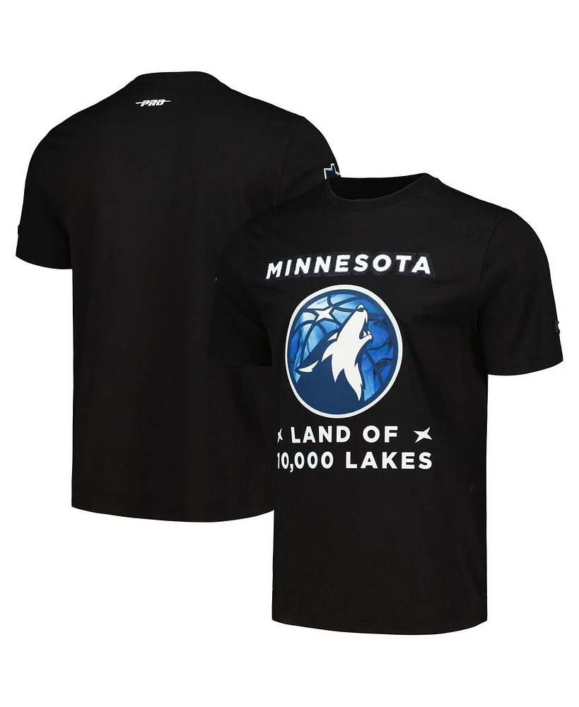 Pro Standard Men's Black Minnesota Timberwolves City Edition T-Shirt