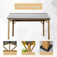 12'X 14' Aluminum Gazebo with Steel Canopy