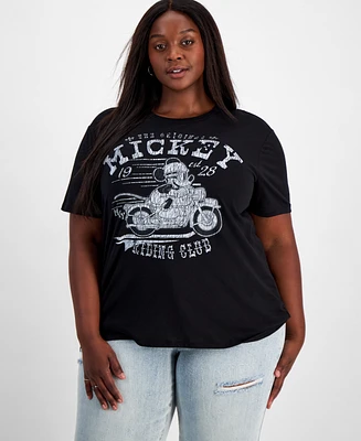 Disney Trendy Plus Mickey Motorcycle Club Graphic T-Shirt