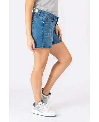 Slink Jeans Plus Side Vent Shorts