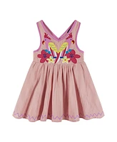 Andy & Evan Toddler Girls Toddler/Child Pink Textured Dress