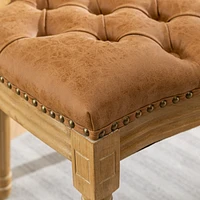 Luxurious French Dining Chairs with Pull-Ups and Solid Wood Frame