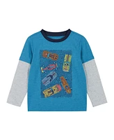 Andy & Evan Toddler Boys / Racecar Long Sleeve Two-Fer Tee