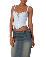 Edikted Women's Asteria Eyelet Corset - Light