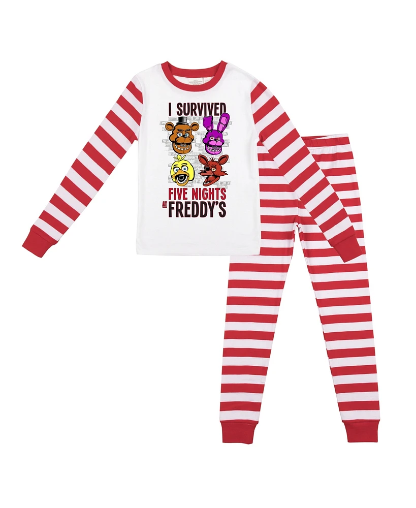 Five Nights at Freddy's Little Boys Youth Long Sleeve Shirt & Sleep Pant Set