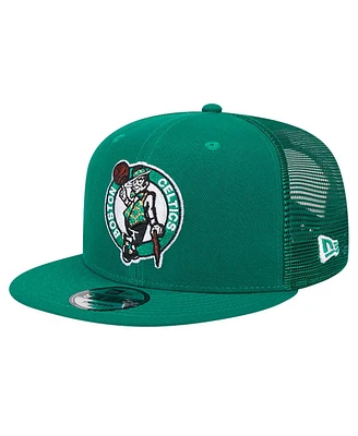 New Era Men's Kelly Green Boston Celtics Evergreen Meshback 9FIFTY Snapback Hat
