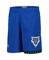 Mitchell Ness Big Boys and Girls Blue Minnesota Timberwolves Hardwood Classics Swingman Shorts