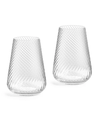 Vera Wang Wedgwood Swirl Highball Glass, Set of 2