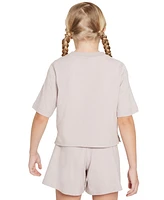 Nike Big Girls Sportswear Short-Sleeve Embroidered Futura Logo T-Shirt
