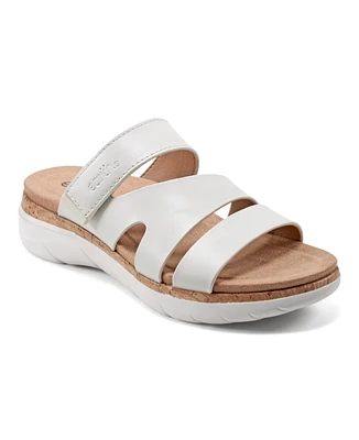 Earth Women's Ralli Almond Toe Flat Strappy Casual Sandals