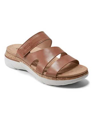 Earth Women's Ralli Almond Toe Flat Strappy Casual Sandals