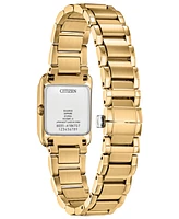 Citizen Eco-Drive Women's Bianca Gold-Tone Stainless Steel Bracelet Watch 28mm