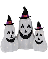 Northlight Set of 3 Led Jack O' Lantern Ghosts Outdoor Halloween Decorations