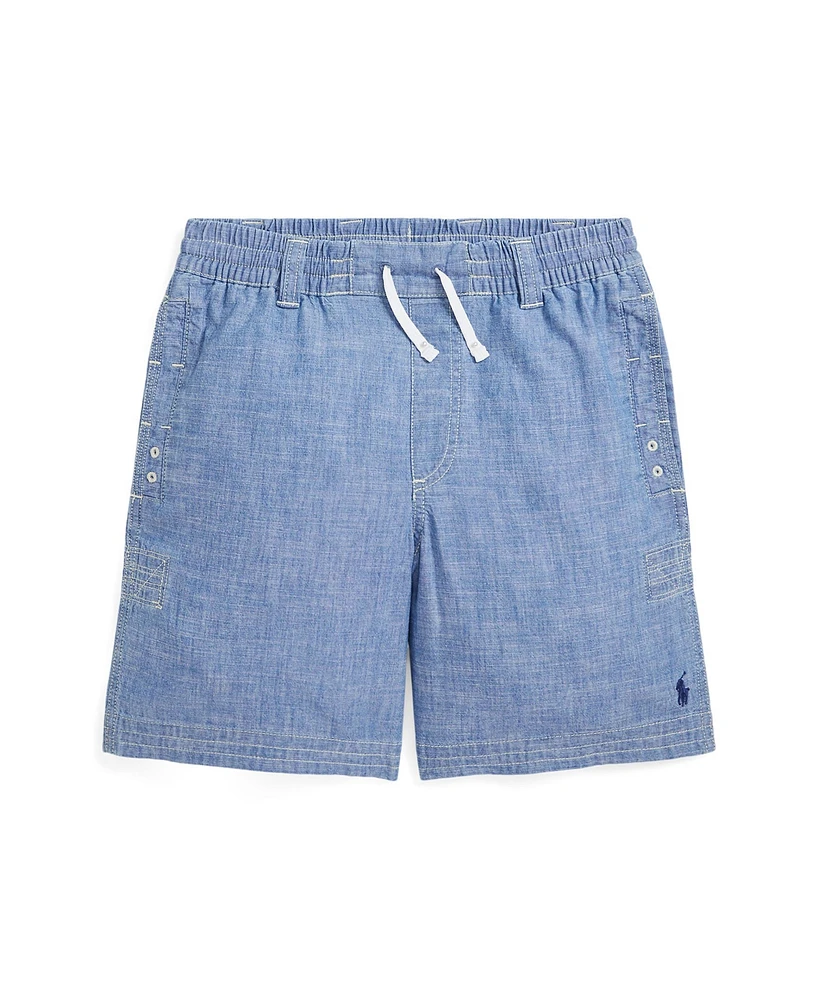 Polo Ralph Lauren Big Boys Indigo Chambray Drawstring Shorts