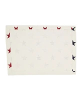 Saro Lifestyle Americana Stars Placemat Set of 4, 14"x20"