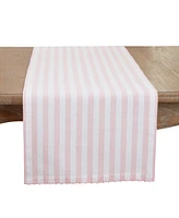 Saro Lifestyle Soothing Stripes Table Runner, 16"x72"