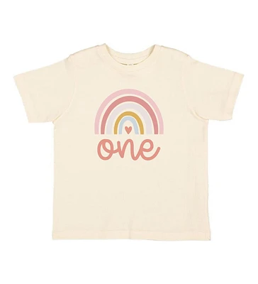 Sweet Wink Toddler Girls One Boho Rainbow Short Sleeve T-Shirt