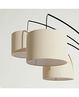 Brightech Trilage 84" Led Contemporary Arc Floor Lamp with Marble Base